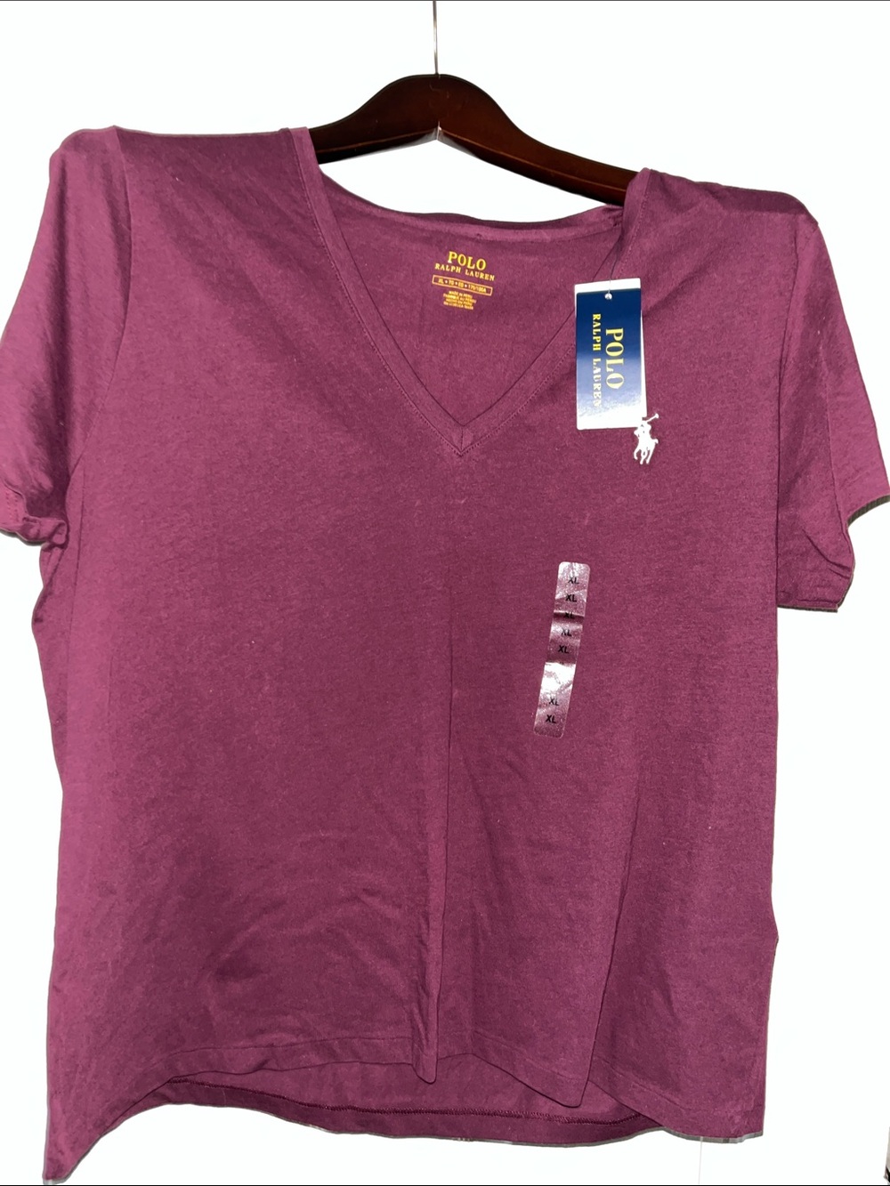 Polo by Ralph Lauren Women's V-Neck Short Sleeve Tee